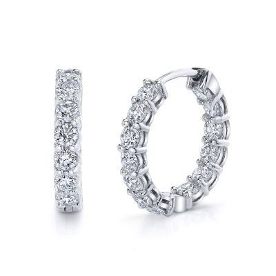 Diamond Hoop Earrings