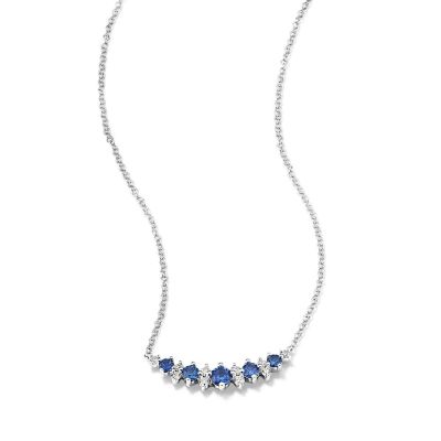 Sapphire Bar Necklace