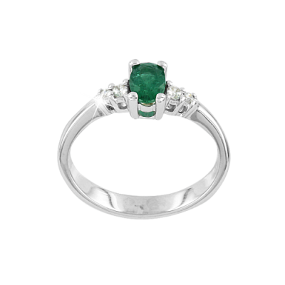 Damenring aus Rotgold 585° mit Sultanit und Zirkonia